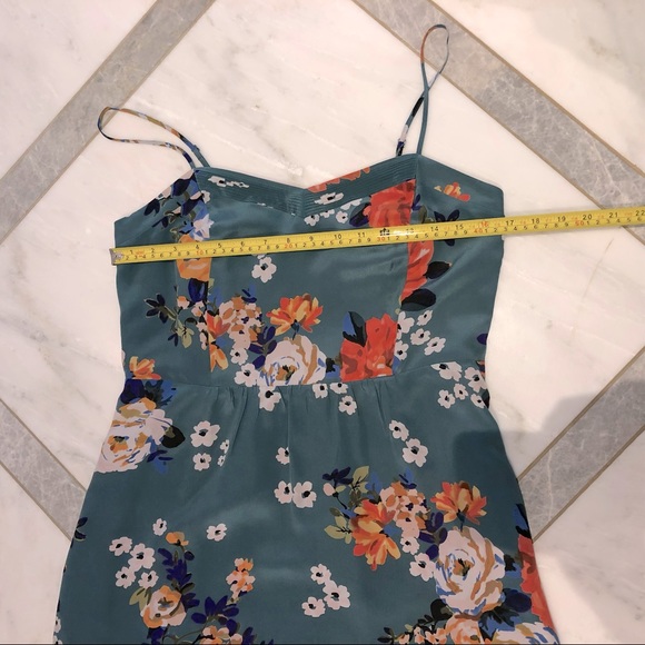 Anthropologie Moulinette Soeurs Verdant Floral 100% Silk Dress - Picture 9 of 16